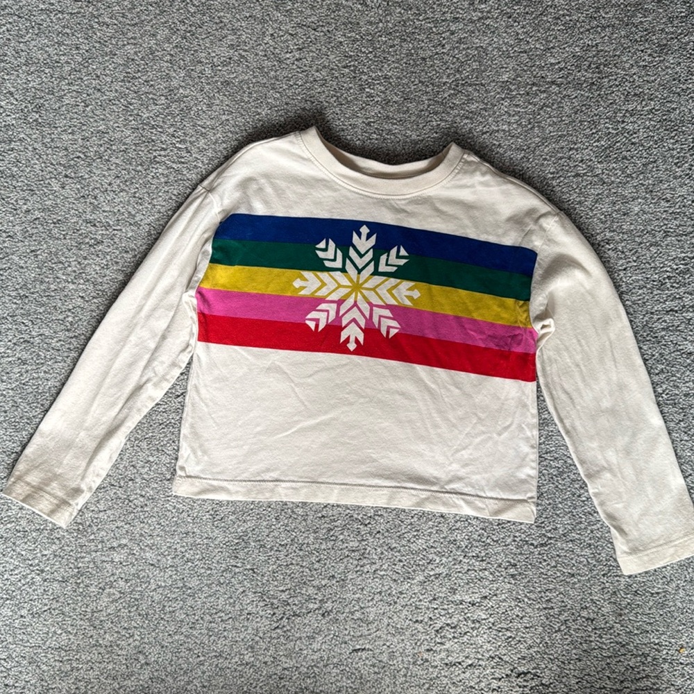 Hanna Andersson- Rainbow Snowflake Long Sleeve Shirt